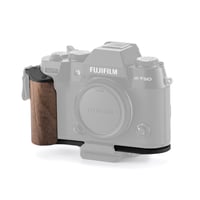 [在庫限り] 富士フイルム X-T50用木製グリップ付き取付ベースプレート Mounting Baseplate with Wooden Grip (TA-T71-WG-B/-S)