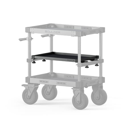 Boulder カメラカート用 中段トレイ　Mid Level Tray for Boulder Camera Cart – Black (TC-T01-MLT-B)