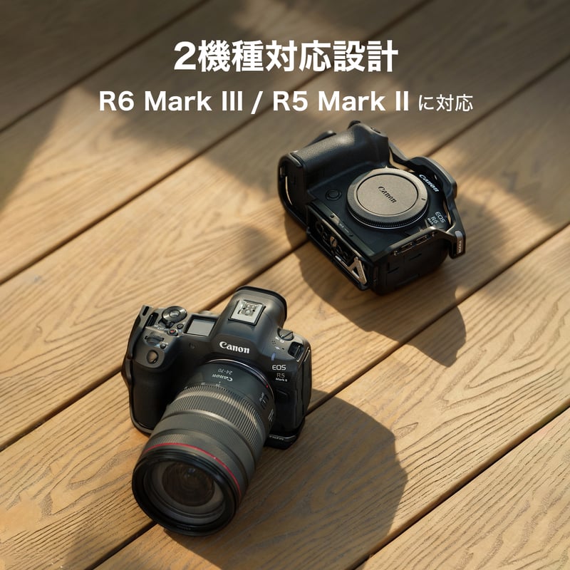 キヤノン EOS R6 Mark III用ハーフカメラケージ - ブラック (TA-T99-H