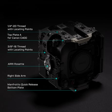 Camera Cage for Canon C400 Advanced Kit (ES-T22-B) キヤノン  EOS C400用カメラケージ アドバンスキット