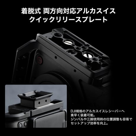 キヤノン EOS R6 V用フル/ハーフ対応カメラケージ (TA-T102-FCC-B)