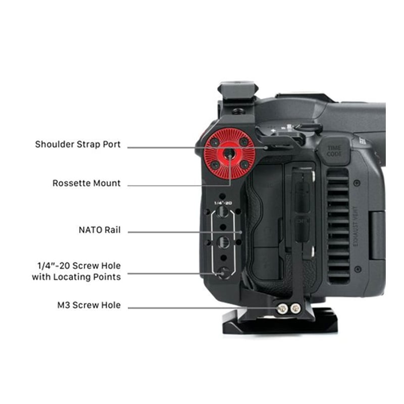 Camera Cage for Canon R5/R6/R5C Basic Kit - Bla
