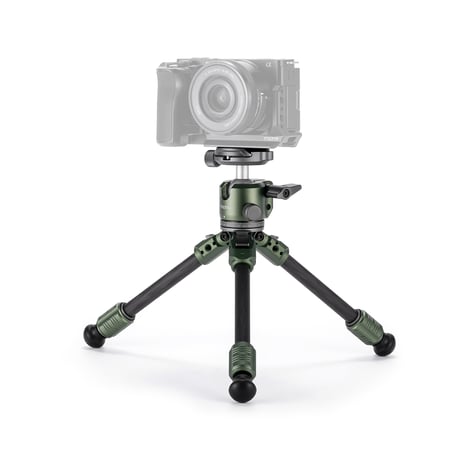 テーブルトップ三脚キット Tabletop Ball Head with 1-Stage Carbon Fiber Tripod Legs (3KG)  (TT-BT03-FB)