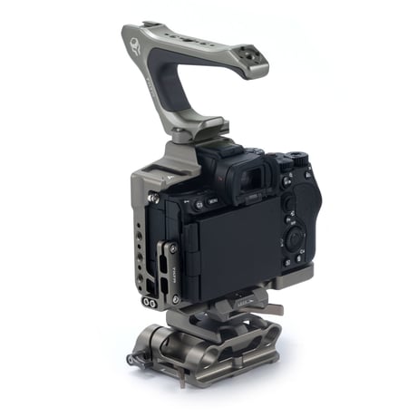 Camera Cage for Sony a7R V Half Cage Pro Kit (TA-T46-B) ハーフケージ、ベースプレート、トップハンドル、NATOレールアタッチメント