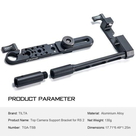 Top Camera Support Bracket for RS 2 (TGA-TSB)