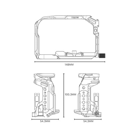 [在庫限り] Full Camera Cage for Canon R8 (TA-T28-FCC) キヤノン EOS R8用フルカメラケージ