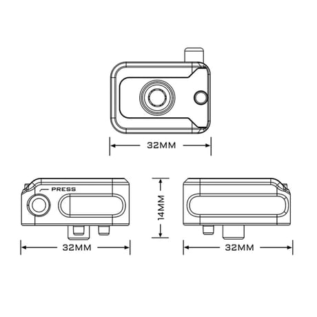 コールドシューレシーバー アダプター Tilta Cold Shoe Receiver Adapter with Locking Pin (TA-CSR2-B)