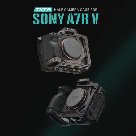 [在庫限り]Camera Cage for Sony a7R V Half Cage Pro Kit (TA-T46-B) ハーフケージ、ベースプレート、トップハンドル、NATOレールアタッチメント