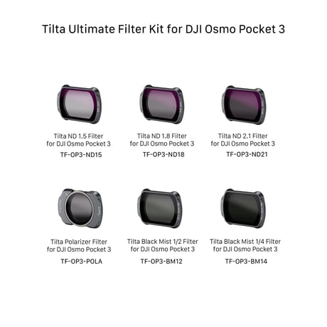 Tilta DJI Osmo Pocket 3/4用アルティメットフィルターキット Ultimate Filter Kit for DJI Osmo Pocket 3 (TF-OP3-C)