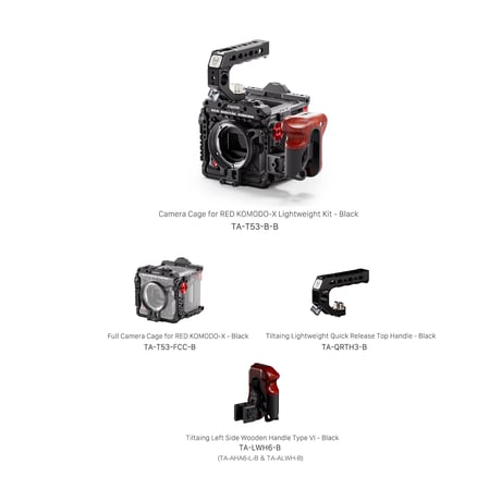 KOMODO-X用カメラケージ軽量キット Camera Cage for RED KOMODO-X Lightweight Kit (TA-T53-B-B)
