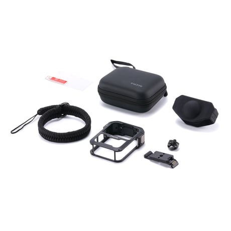 DJI Osmo 360用カメラケージ水平マウントキット Horizontal Mounting Kit - Black (TA-T89-A-B)