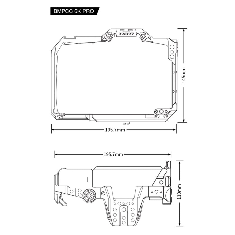 Full Camera Cage for BMPCC 6K Pro (TA-T11-FCC-B