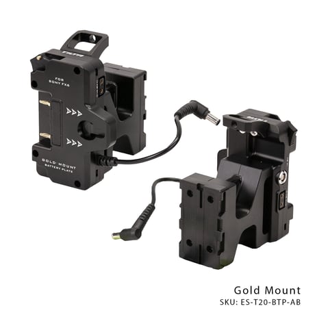 ソニー FX6用バッテリープレート ( Vマウント/ゴールドマウント)  (ES-T20-BTP)Battery Plate (D-Tap/2-pin Lemo/USB-C/DC IN)