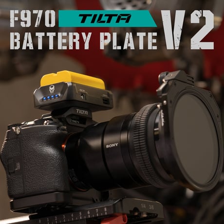 TILTA F970 Battery Plate V2 - Black (TA-BTP2-F970-B) NP-Fシリーズバッテリー用アダプタープレート