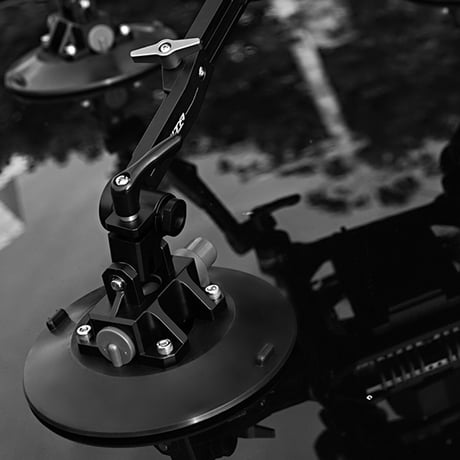 Suction Disc Shock Absorption Cradle Head - V-Mount (TAM-B01-V)