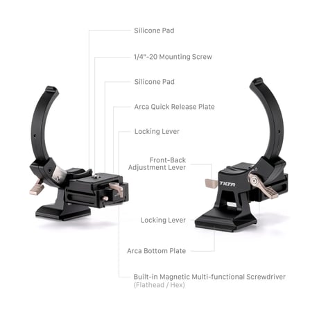 水平垂直切り替えマウントプレート Tilta Adjustable Vertical Camera Support Bracket (TA-VSB-SN-B)