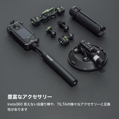 Full Camera Cage for Insta360 X3 (TA-T41-FCC) 360度アクションカメラInsta360 X3用ケージ