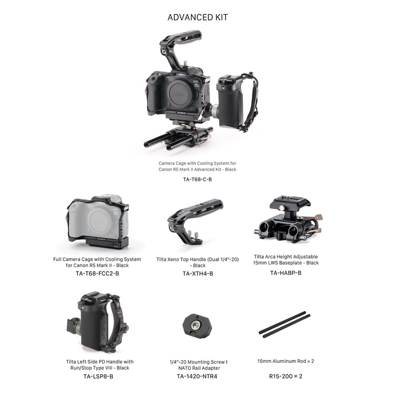 キヤノン EOS R5 Mark II用 クーリングファン付きフルカメラ キヤノン EOS R5 Mark II用 クーリングファン付きフルカメラ