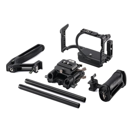 キヤノン EOS R6 V用カメラケージ プロキット (TA-T102-B-B)  [トップ・サイドハンドル/ベースプレート付属]