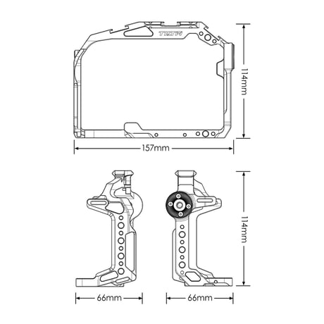 Full Camera Cage for Canon R5/R6 V2 - Black (TA-T22-FCC-B-V2)