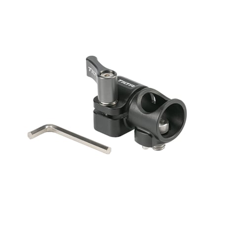 15mm Rod Holder to 1/4"-20 Adapter (Side Mounted) - Black (TA-15RH-1420S-B)位置決めピン付き1/4"-20ネジ サイド
