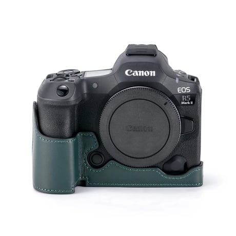 [在庫限り] キヤノン R5 Mark II用レザーケース (TA-T68-LCC-B/-GN) Leather Camera Case for Canon R5 Mark II
