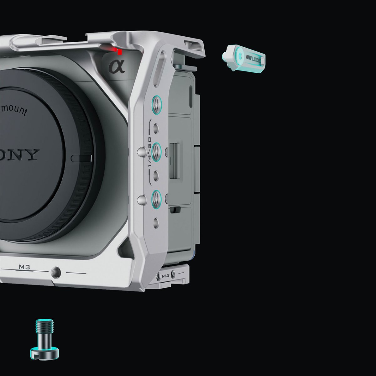 Sony ZV-E1用フルカメラケージ Full Camera Cage for Sony Z Sony ZV-E1用フルカメラケージ Full Camera Cage for Sony Z