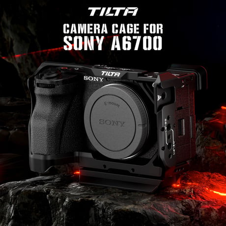 ソニー α6700用フルカメラケージ Full Camera Cage for Sony α6700 (TA-T54-FCC-B/-TG)