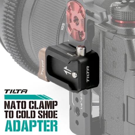 Tilta NATO Clamp to Cold Shoe Adapter - Black (TA-NTC-CSA-B)