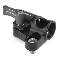 15mm Rod Holder to Dual 1/4"-20 Adapter - Black (TA-15RH-D1420-B) 位置決めピン付き1/4"-20ネジ