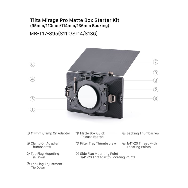 Tilta Mirage Pro Matte Box Starter Kit (MB-T17-