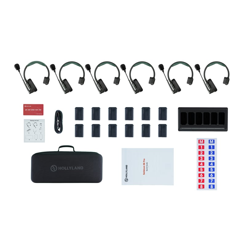Hollyland Solidcom SE Pro-6S (6人用/ワイヤレスインカム/1.