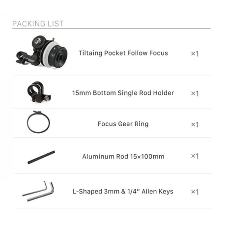Tiltaing Pocket Follow Focus (FF-T07) ポケットフォローフォーカス