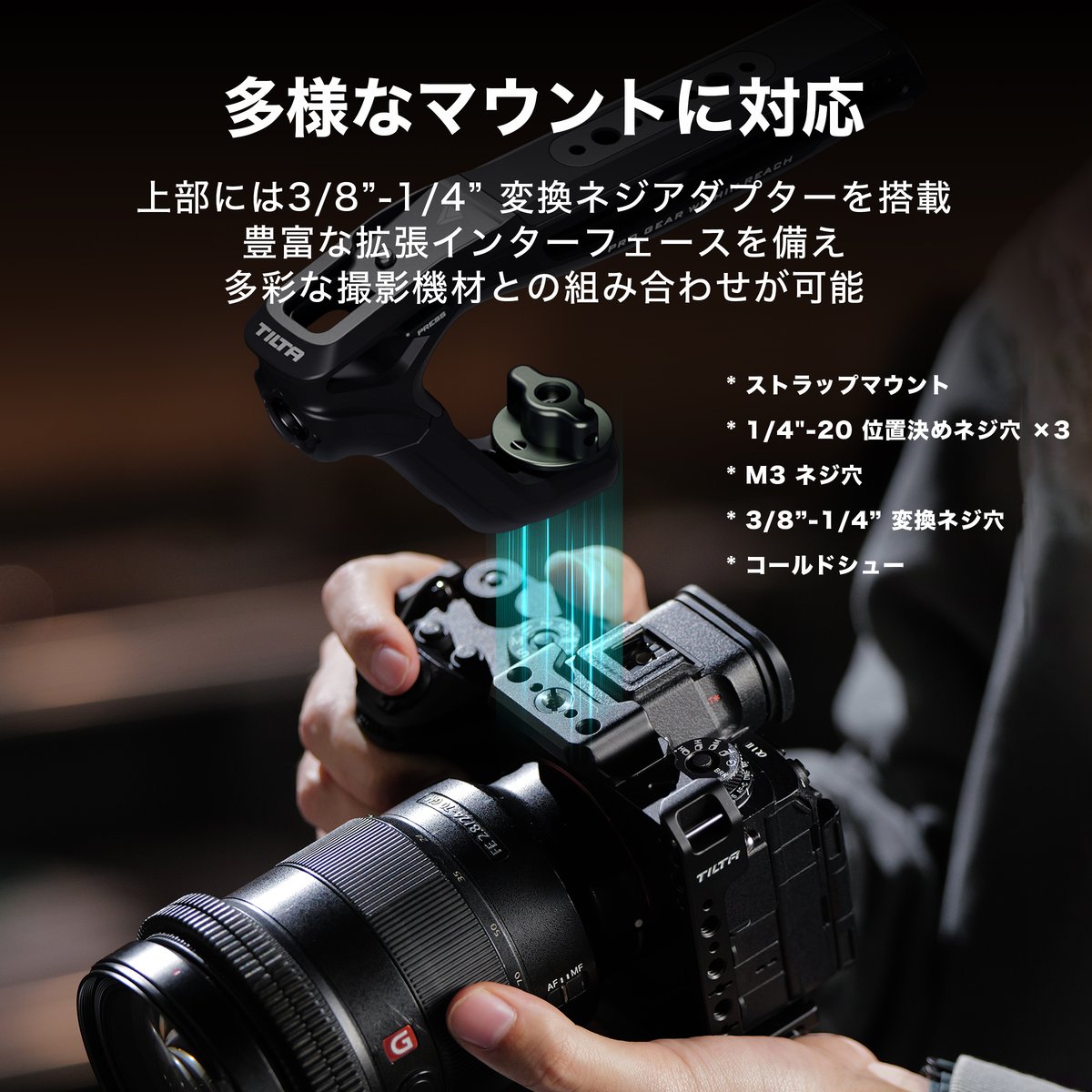 ソニー a1 II/a9 III用カメラケージ Full/Half Camera Cage f
