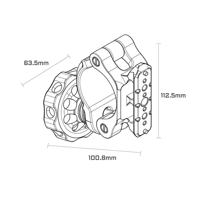 50mmスピードレールクランプ to NATOアダプター (TA-SRC-NATO-B 50mmスピードレールクランプ to NATOアダプター (TA-SRC-NATO-B
