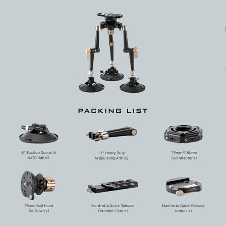 Hydra Articulating Car Mounting System (HDA-T11)