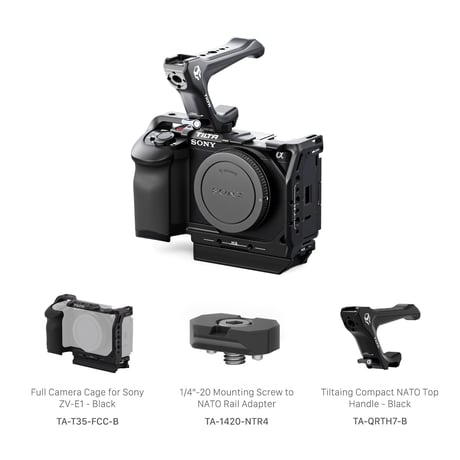 Sony ZV-E1用ライトウェイトキット(フルケージ) Camera Cage for Sony ZV-E1 Lightweight Kit (TA-T35-B)