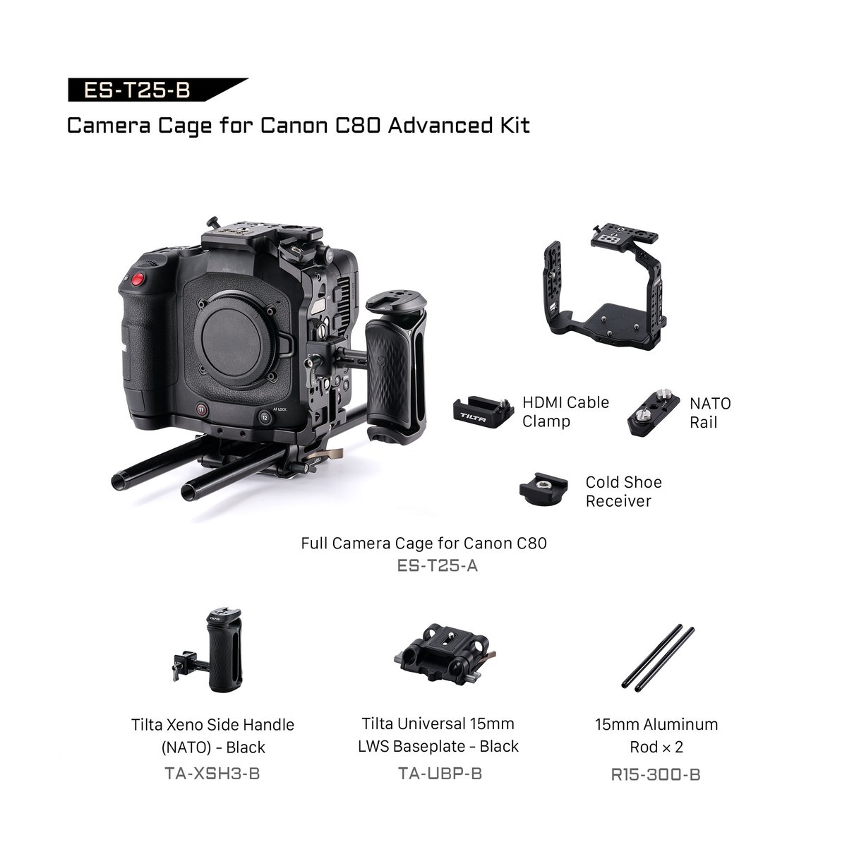 キヤノン EOS C80用カメラケージ アドバンスキット Camera Cage for Ca