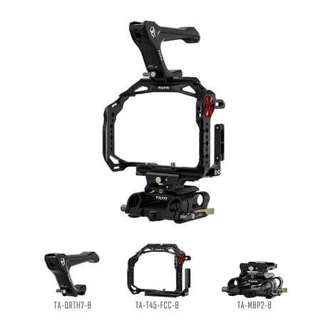 Camera Cage for Canon R6 Mark II Basic Kit (TA-T45-A) フルケージ、トップハンドル、LWSベースプレート