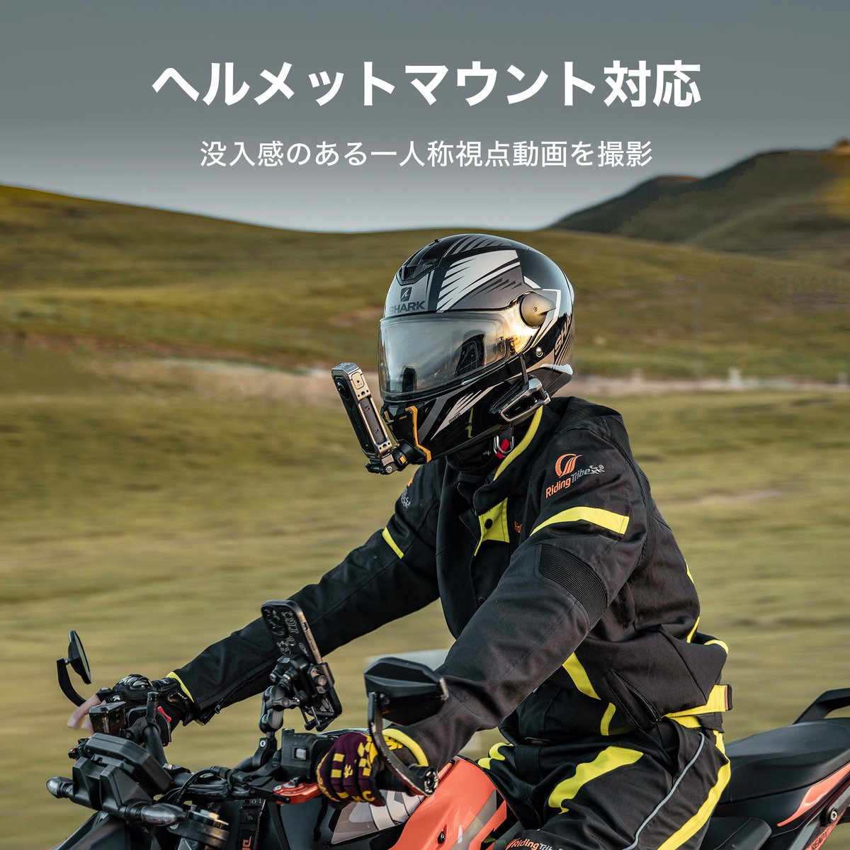 Insta360 X5 フルカメラケージ用 横位置マウントプレート - Titanium Gr