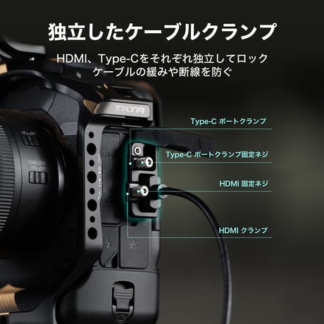 [在庫限り]キヤノン EOS R1用フルカメラケージ　Full Camera Cage for Canon R1 - Black (TA-T78-FCC-B)