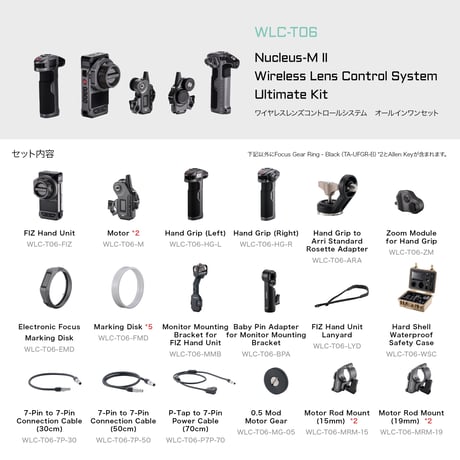 [アウトレット] Nucleus-M II ワイヤレスレンズコントロールシステム　オールインワンセット　Wireless Lens Control System (WLC-T06)