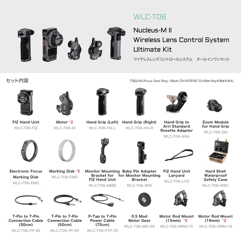 Nucleus-M II ワイヤレスレンズコントロールシステム オールインワン
