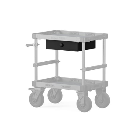 Boulder カメラカート用 トップトレイ下用ダイヤル錠付き引き出し Top Drawer with Lock for Boulder Camera Cart – Black (TC-TD-B)