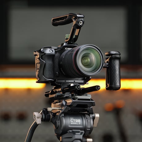 キヤノン EOS R6 Mark III /R5 Mark II用カメラケージ 軽量キット - ブラック (TA-T99-A-B)
