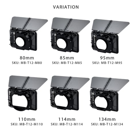 4×5.65 Carbon Fiber Matte Box (Clamp-on) with Single Backing マットボックス