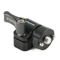 15mm Rod Holder to 1/4"-20 Adapter (Front Mounted) - Black (TA-15RH-1420F-B) 位置決めピン付き1/4"-20ネジ フロント