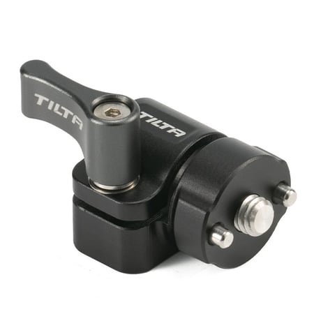 15mm Rod Holder to 1/4"-20 Adapter (Front Mounted) - Black (TA-15RH-1420F-B) 位置決めピン付き1/4"-20ネジ フロント