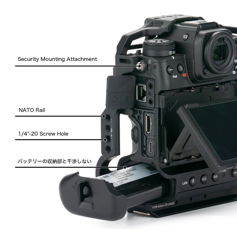 Full Camera Cage for Nikon Z9 - Black (TA-T31-F