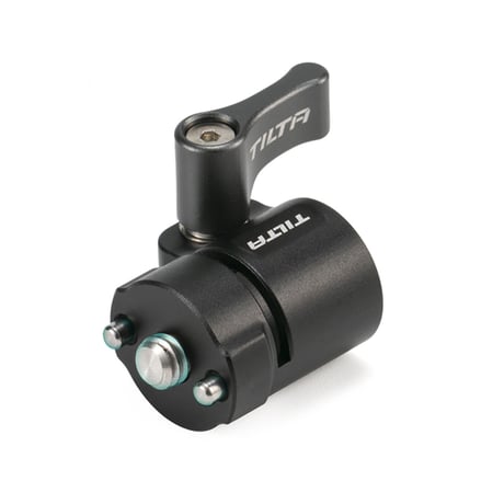 15mm Rod Holder to 1/4"-20 Adapter (Front Mounted) - Black (TA-15RH-1420F-B) 位置決めピン付き1/4"-20ネジ フロント